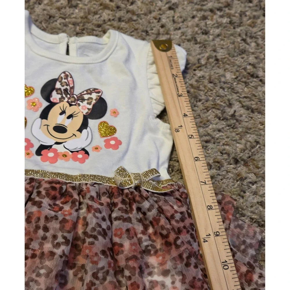 Disney Baby Mini‎ Mouse Tulle Overlay Dress Baby Size 24M Multicolor